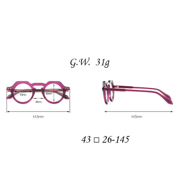 Plate glasses frame retro frame 1179