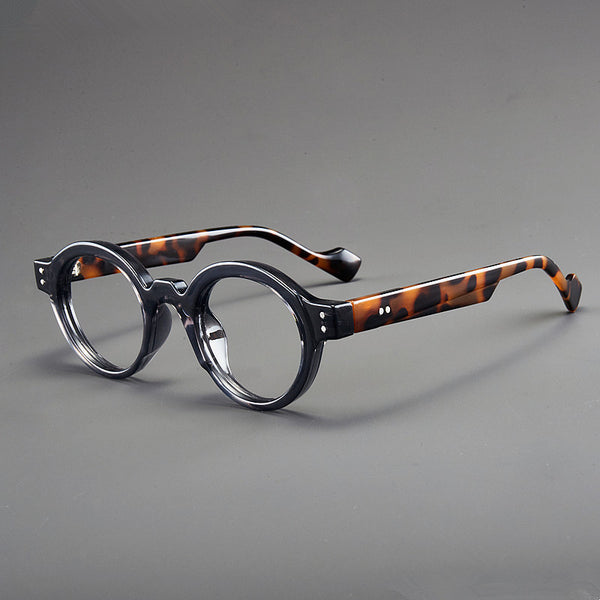 Vintage Retro Round Acetate Optical Glasses Hyperopia Anti-Blue Light Reading Glasses - CML2501