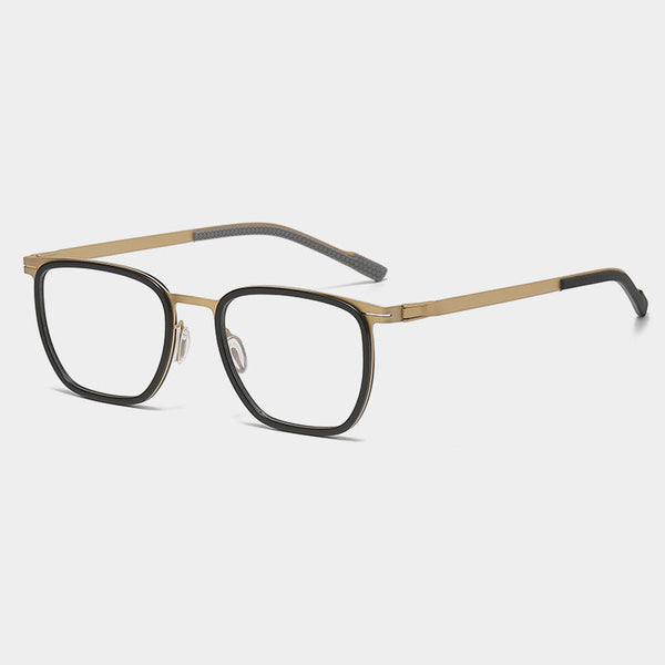 Moxley Retro Rectangle Titanium Business Glasses Frame