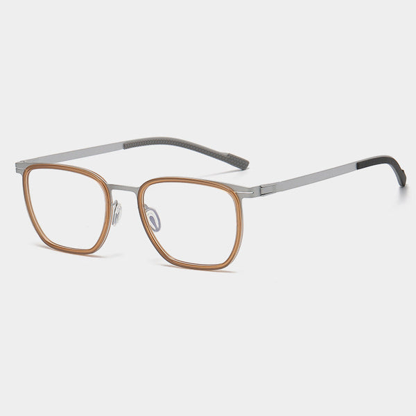 Moxley Retro Rectangle Titanium Business Glasses Frame