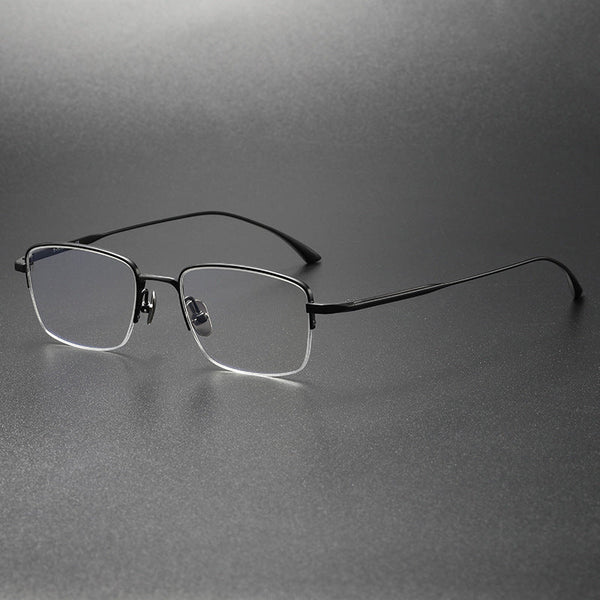 Retro Titanium Square Glasses Frame MIES