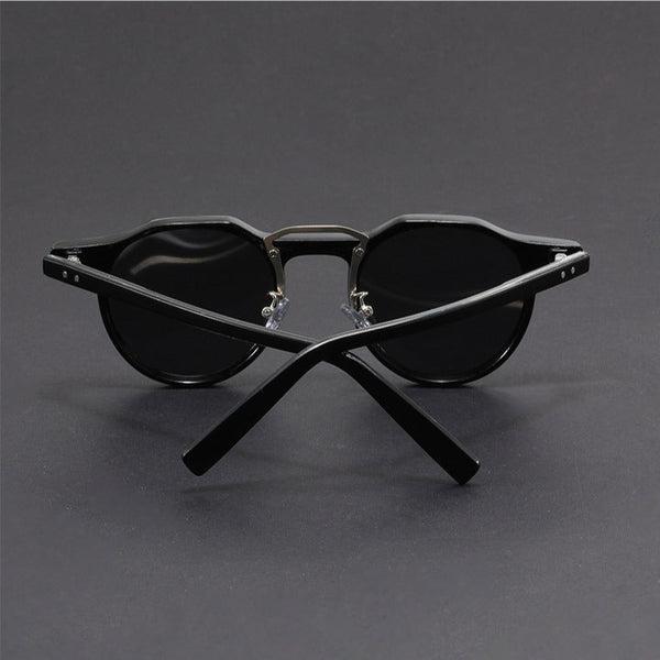 Acetate Retro Steampunk Polarized Sunglasses - CMS1030