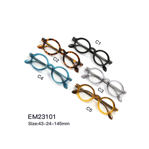 Acetate Round Retro Glasses Frame