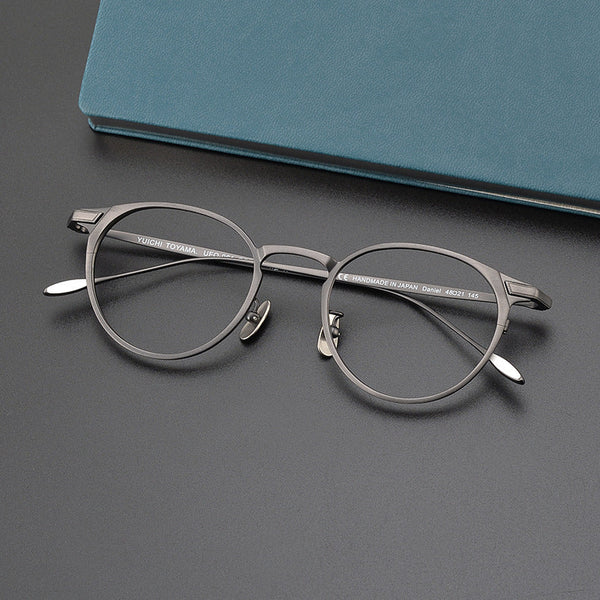 Titanium Vintage Round Eyeglasses Frames 2232