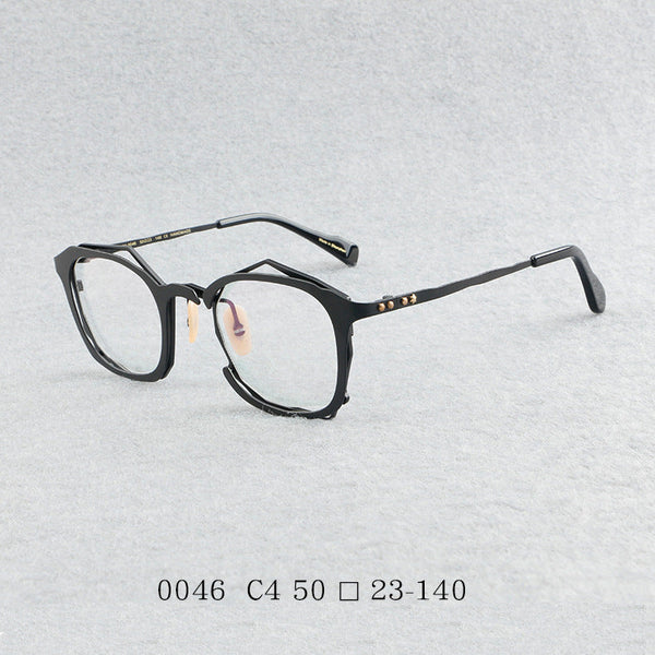 Retro pure titanium frame full frame ultra-light frame 0046