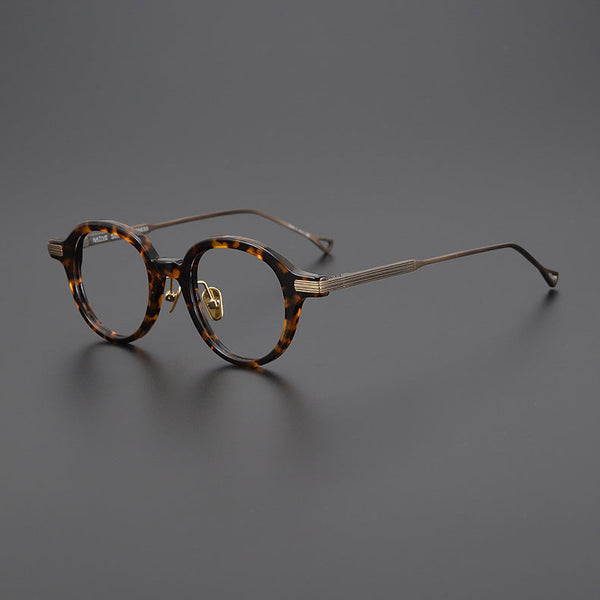 Titanium Vintage Round Eyeglasses Frames SC005