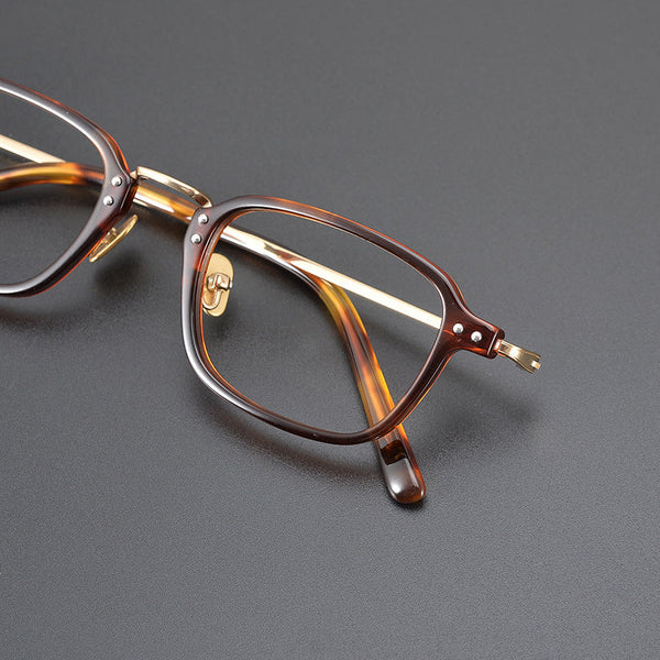 Retro Titanium Square Glasses Frame 2616
