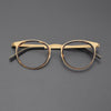Leander Titanium Vintage Round Eyeglasses Frames 9704