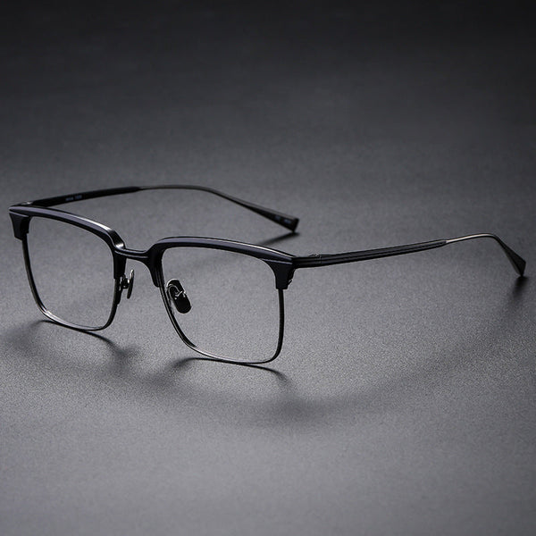 Winer Retro Titanium Square Glasses Frame