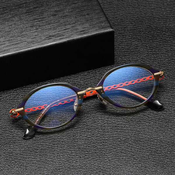 Naomi High-quality Titanium Oval Glasses Frame