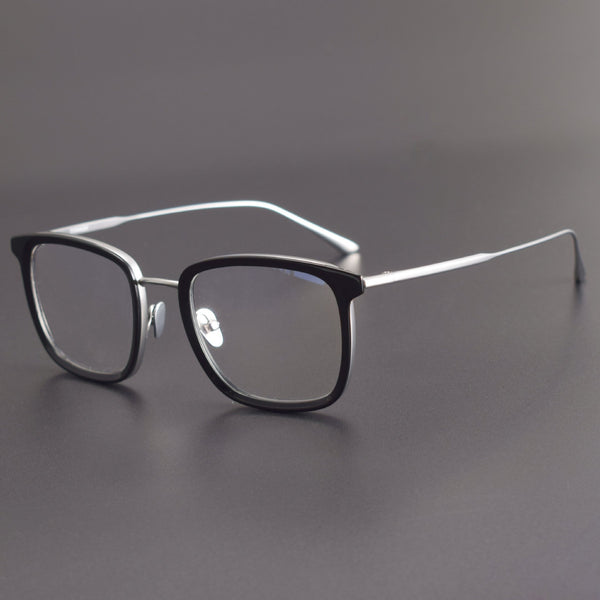 Retro Titanium Square Glasses Frame Empire