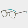 Zelma Retro Oval Titanium Glasses Frame