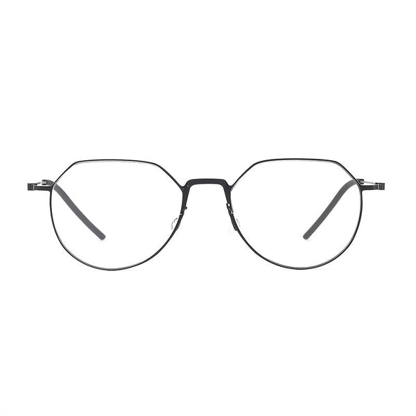 Duque Classic Geometric Titanium Glasses Frame