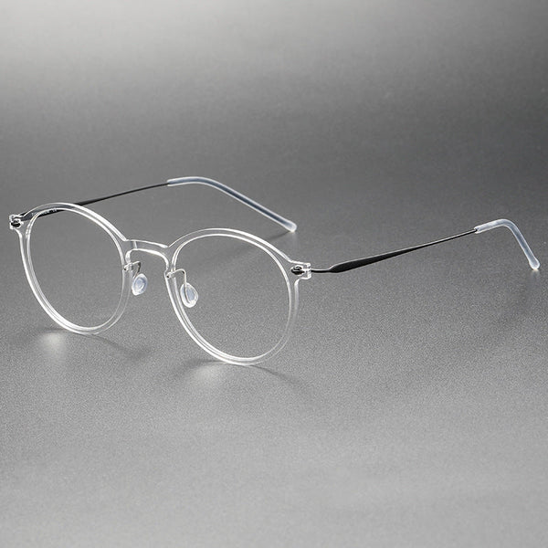 Titanium Round Glasses Frame 6541