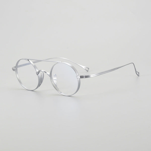 Titanium Vintage Round Eyeglasses Frames BY 9500+