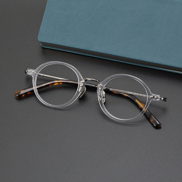 Titanium Vintage Round Eyeglasses Frames 2616
