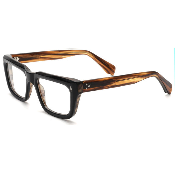 Majeed Retro Rectangle Acetate Glasses Frame