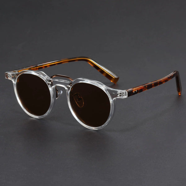 Acetate Retro Steampunk Polarized Sunglasses - CMS1030