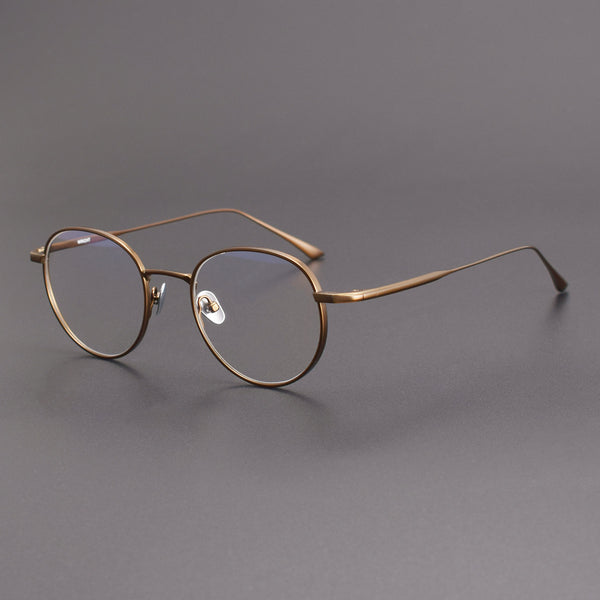 Titanium Round Glasses Frame 8193