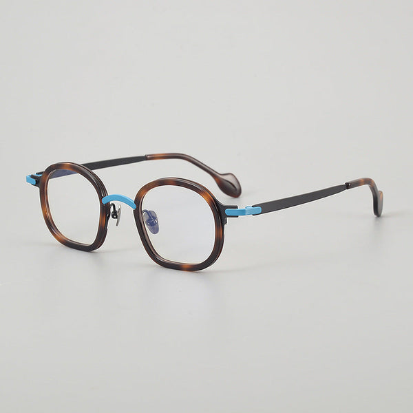 Naza Retro Polygon Titanium Glasses Frame