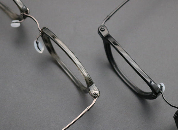Retro Titanium Square Glasses Frame SC8188