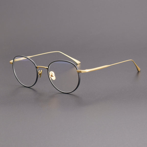 Titanium Round Glasses Frame 8193