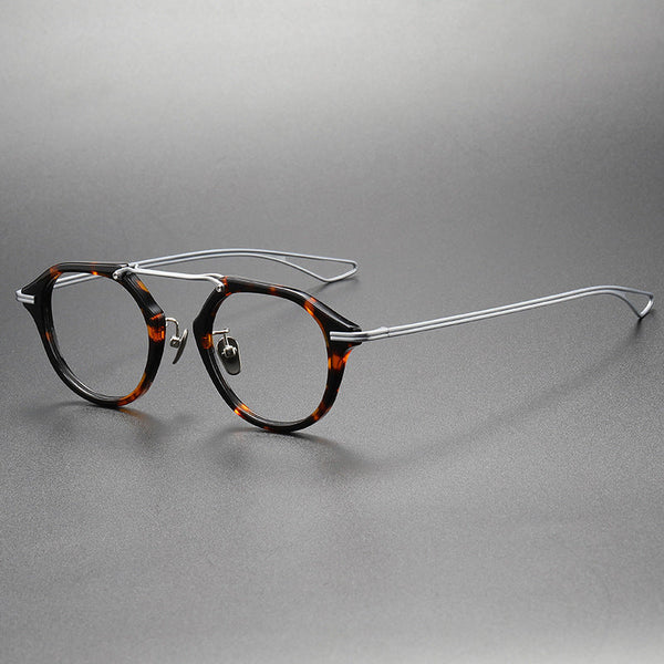 Schwan Retro Oval Titanium Glasses Frame