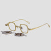Luz Titanium Vintage Eyeglasses Frame With Sunglasses Clips