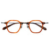 New small round frame plate glasses 86029
