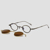 Nln Titanium Vintage Eyeglasses Frame With Sunglasses Clips