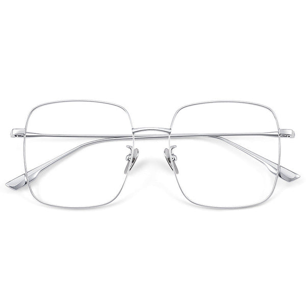 Retro Titanium Square Glasses Frame 121219