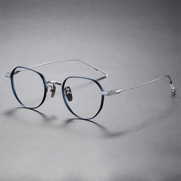 Titanium Geometric Glasses Frame 80803