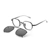 Ferrell Titanium Vintage Eyeglasses Frame With Sunglasses Clips