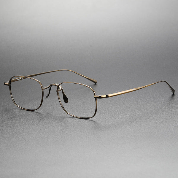 Retro Titanium Square Glasses Frame KJ45