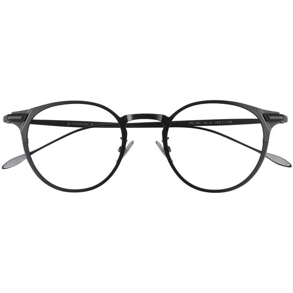 Titanium Vintage Round Eyeglasses Frames ST UF0-061