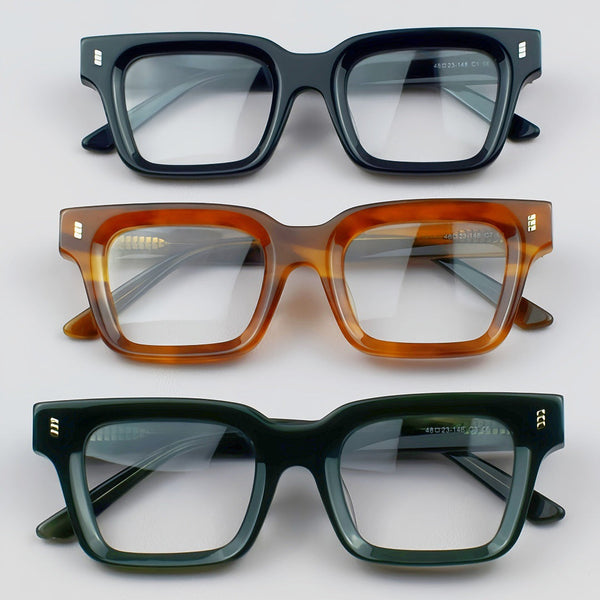 Nuhic Retro Rectangle Acetate Glasses Frame