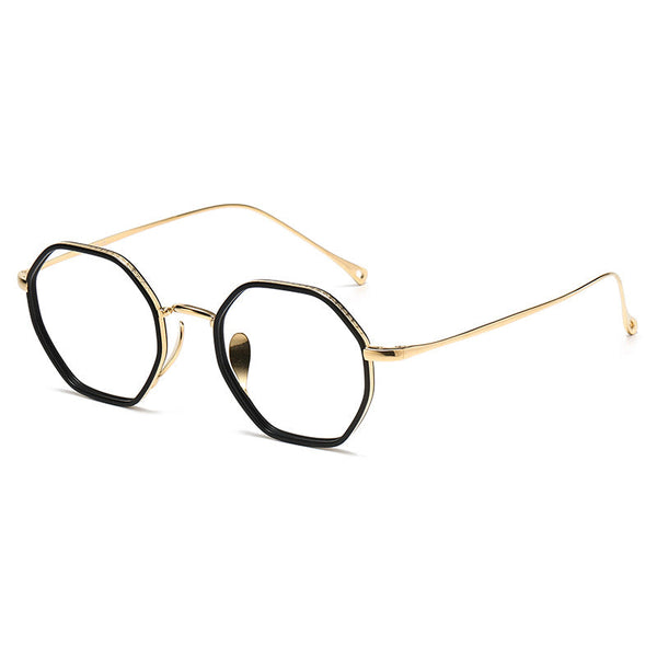 Titanium Geometric Glasses Frame KMN7311