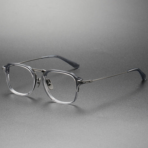 Titanium Vintage Square Glasses Frame DTX413