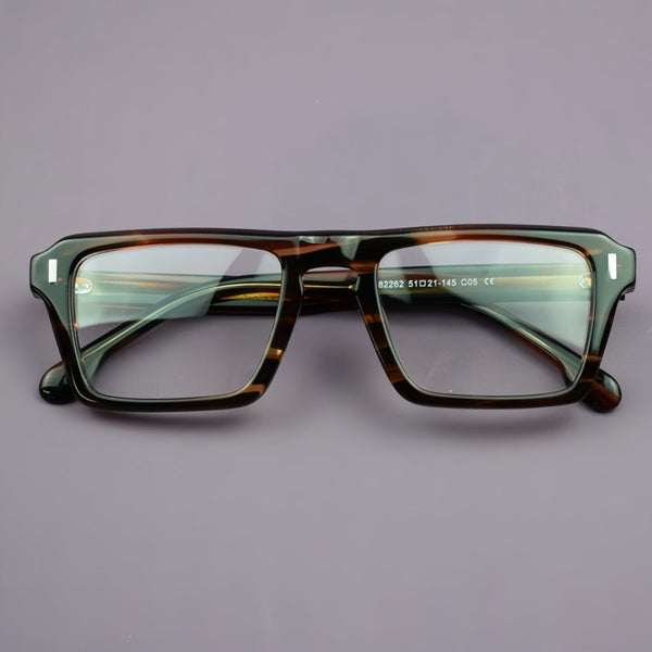 Foote Retro Square Acetate Glasses Frame