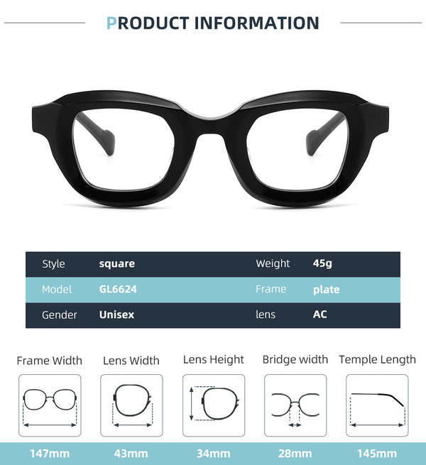 Austen Vintage Acetate Glasses Frame