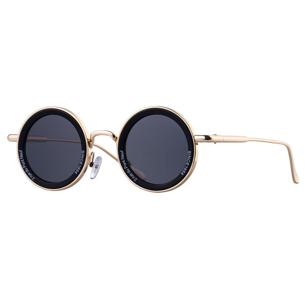 2025 New European And American Fashion Round Sunglasses Men Retro Personality Sun Protection Sunglasses Men Cross-Border Wholesale Shades