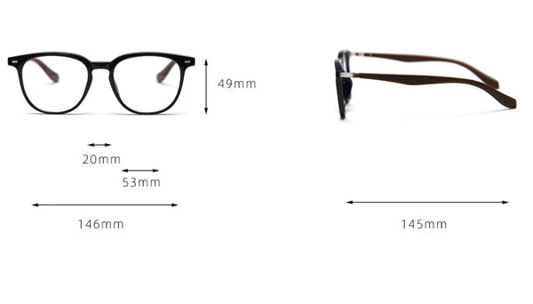 Pascoe TR90 Vintage Eyeglasses Frame