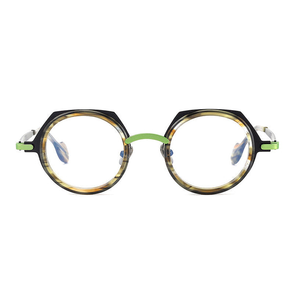 Mealo Retro Round Titanium Glasses Frame