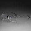 Lynch Versatile Rectangle Pure Titanium Half-frame Glasses Frame