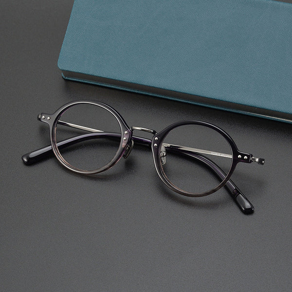 Titanium Vintage Round Eyeglasses Frames 2616