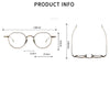 Cha Titanium Vintage Eyeglasses Frame With Sunglasses Clips