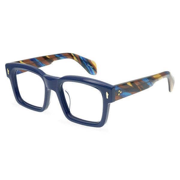 Majeed Retro Rectangle Acetate Glasses Frame