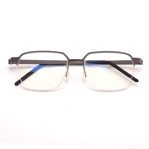 Retro Titanium Square Glasses Frame 7423