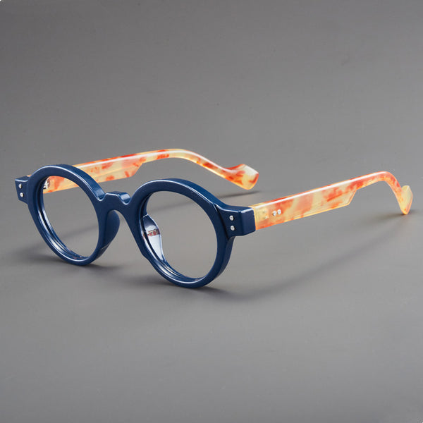 Vintage Retro Round Acetate Optical Glasses Hyperopia Anti-Blue Light Reading Glasses - CML2501