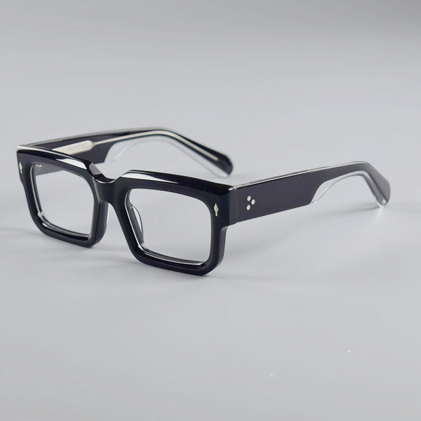 Monk Retro Rectangle Acetate Glasses Frame